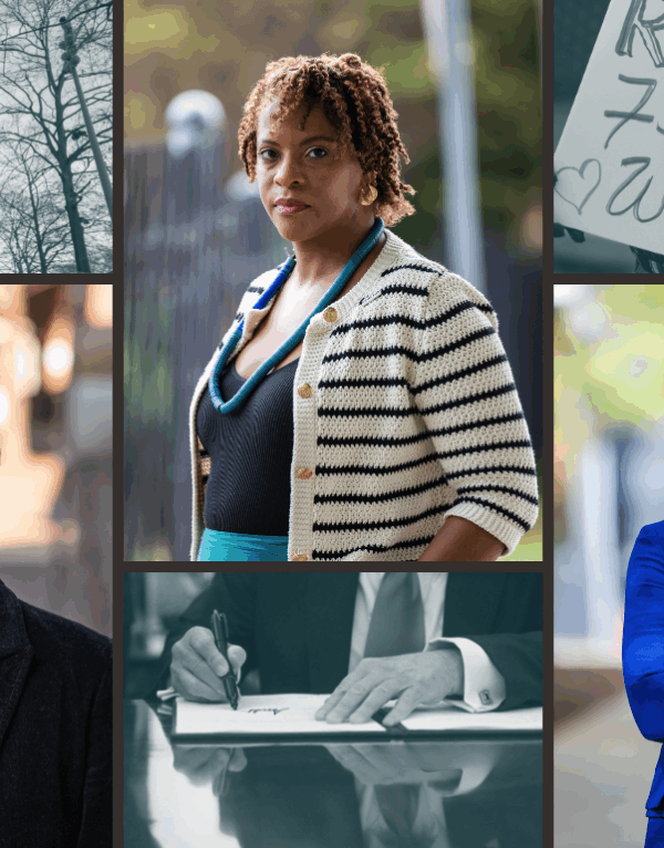 Three women federal workers in power poses