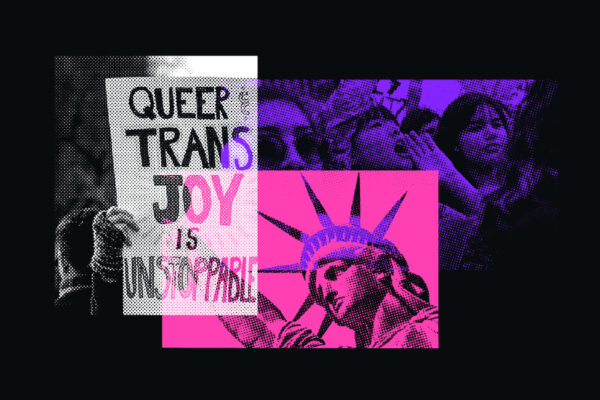 A photo montage representing trans justice.