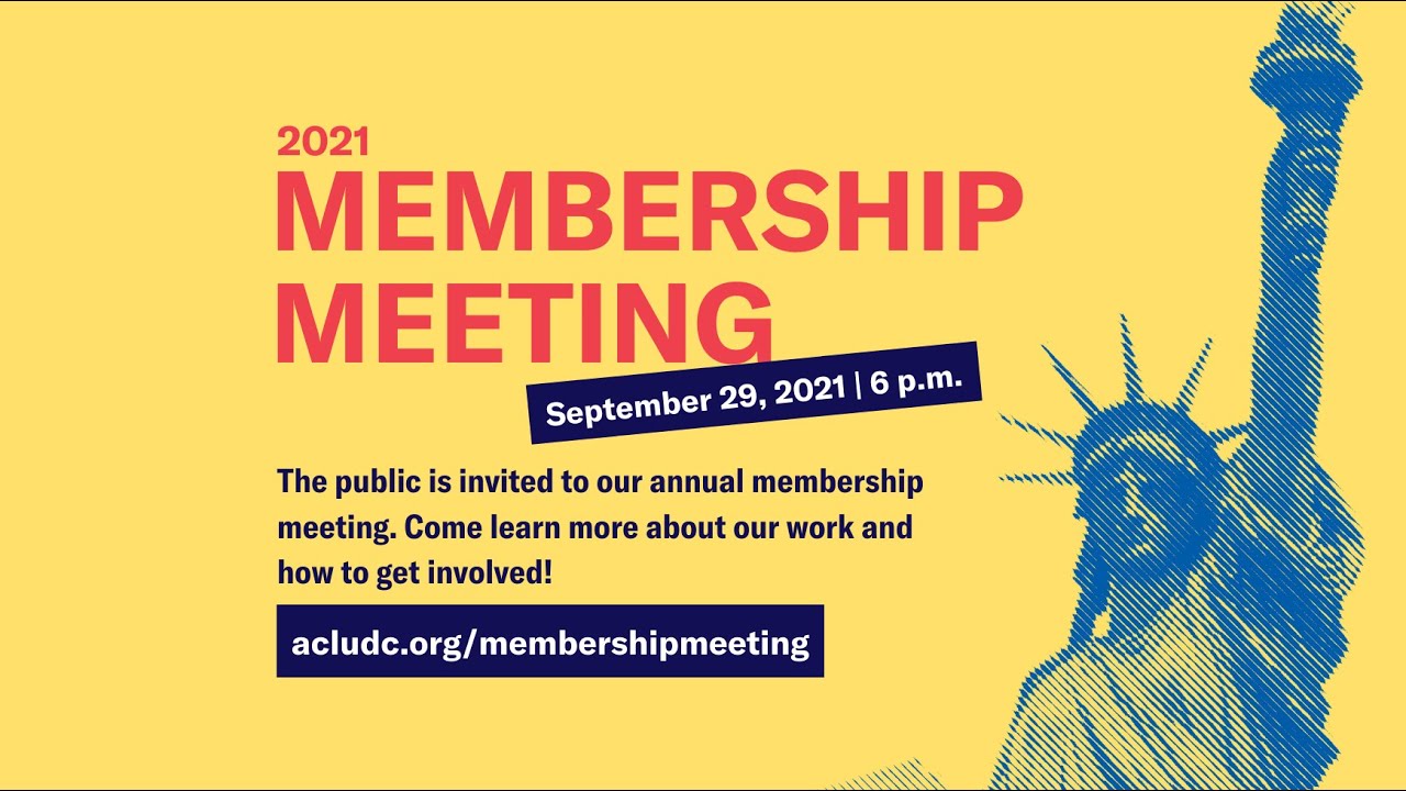 2021 ACLU DC Membership Meeting