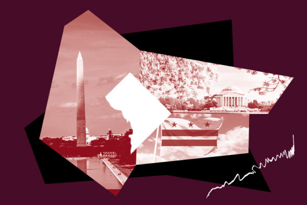 Collage of DC landmarks. Hands off DC action.