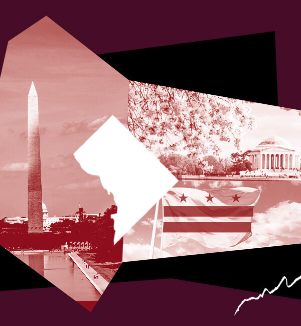 Collage of DC landmarks. Hands off DC action.