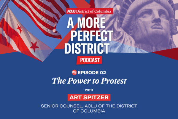 A more perfect district podcast, episode 2, the power to protest with Art Spritzer.