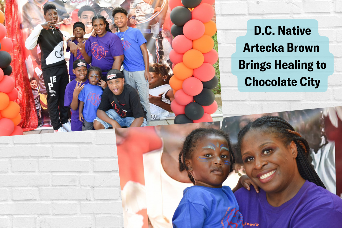 Artecka Brown and 7 other people at a Christopher Brown's Heart Beats event 