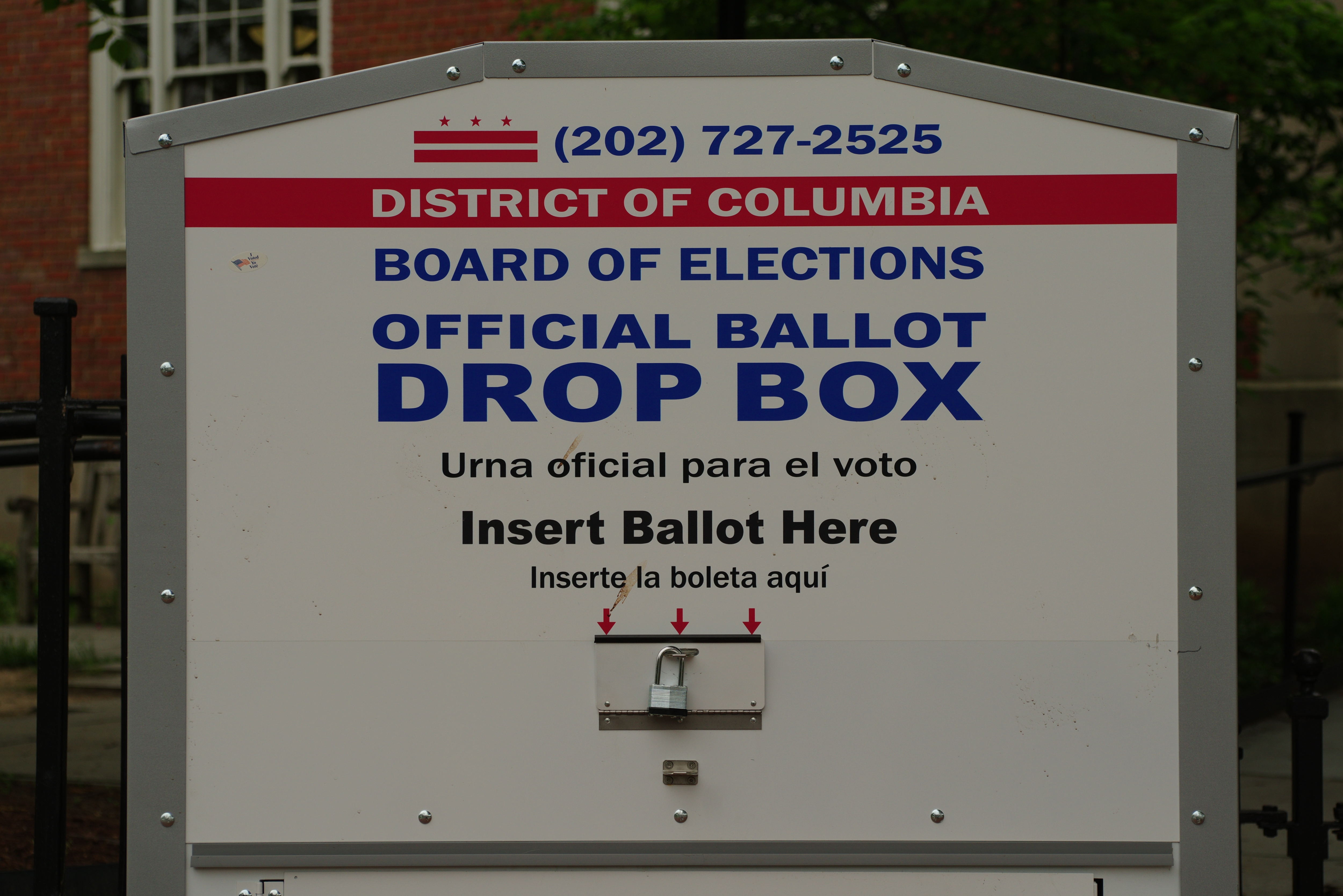 D.C. Official Ballot Drop box