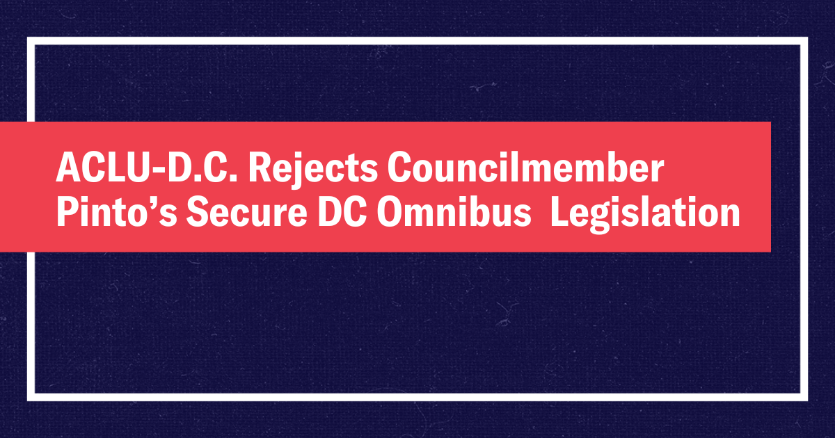 ACLU rejects Secure DC