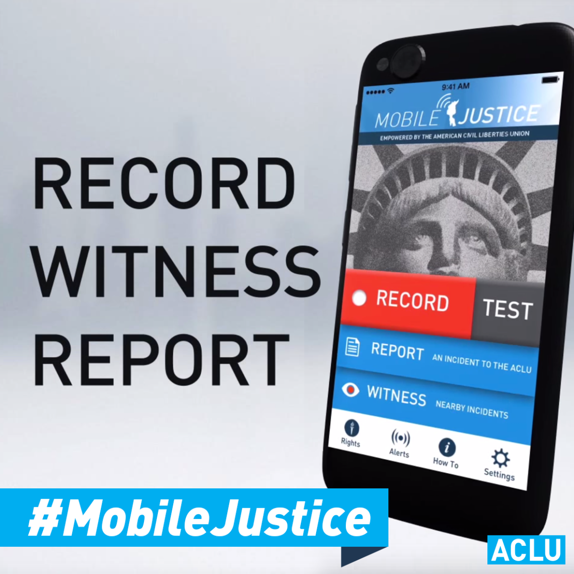 Download the Mobile Justice App Now. Record. Witness. Report. Mobile Justice