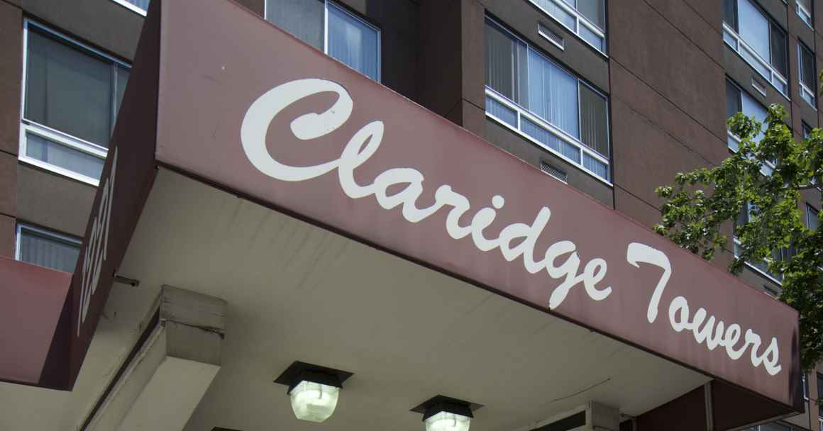 image of awning of Claridge Towers