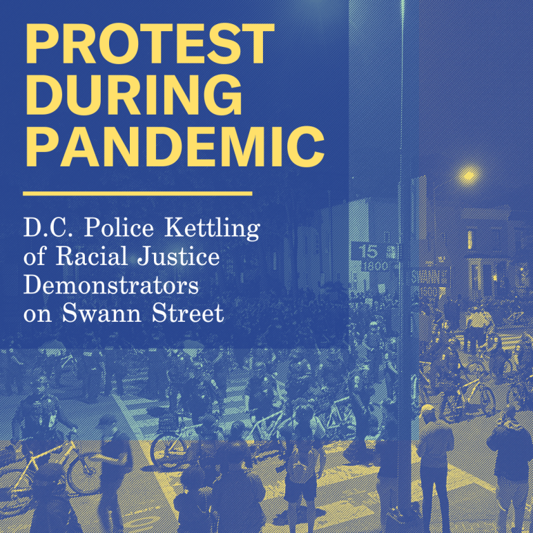 protest during pandemic graphic