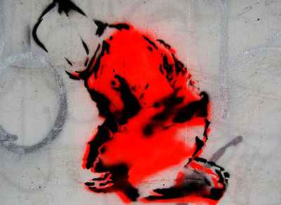 Street art of Guantanamo prisoner