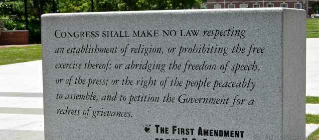 Text of the First Amendment
