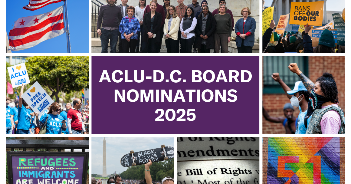 ACLU-D.C. BOARD NOMINATIONS 2025