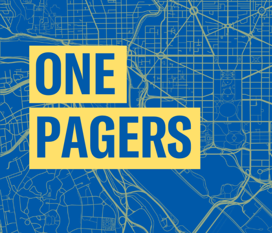 One Pagers